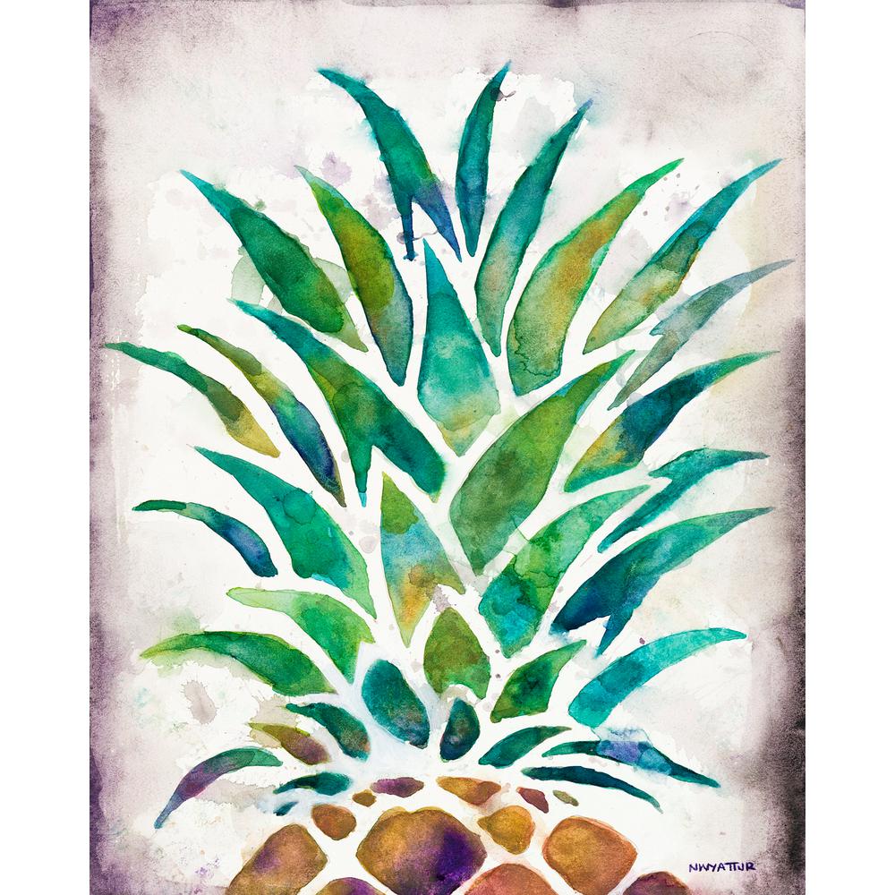 PATRICIA M SCHMIDT ENTER Herloom Pineapple II, Canvas Wall Art, 30 in. X 24 in., Multi
