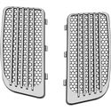 Kuryakyn 7681 Motorcycle Accessory: Radiator Grills for 2014-19 Harley-Davidson Twin Cooled Motorcycles  Chrome  1 Pair