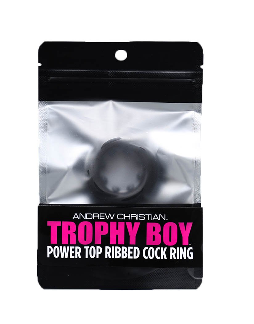 Andrew Christian Power Top Ribbed Cock Ring 8532