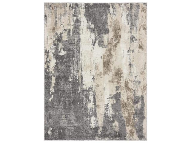 Luxe Weavers Euston Gray 6 X 9 Abstract Modern Area Rug 7681