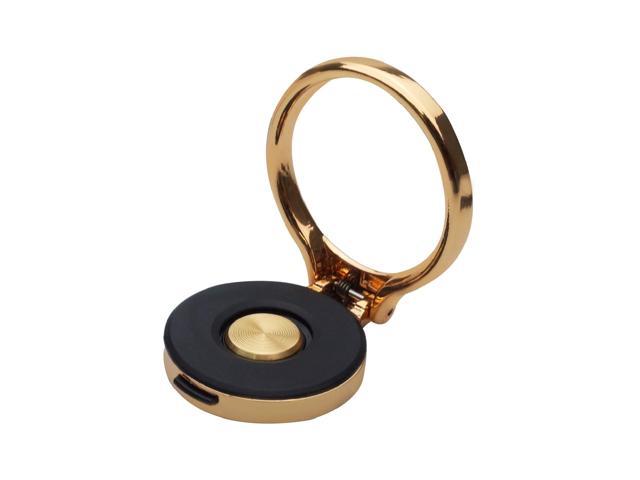 ELECOM One Touch Finger Ring Holder/Easy Pop up/Refill Film Included/Stand/Kickstand Gold P-STROTGD