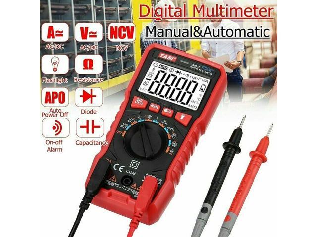 Digital Multimeter Auto/Manual Volt AC DC Tester OHM AMP Diode Meter 5999 Counts