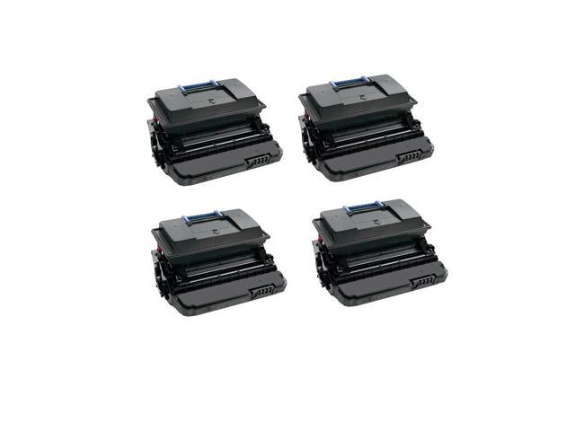 Compatible 4 Pack NY312 MICR Toner Cartridge for Dell 5330 - Black