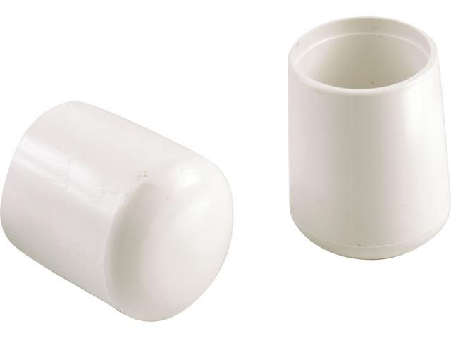 Shepherd 9201 3/4' White Hi Vinyl Leg Tips 4 Count, No 9201