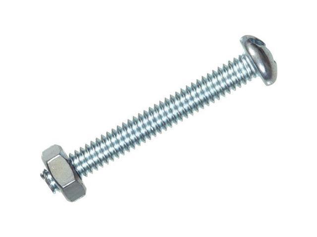 6 Pks Hillman #8-32 TPI X 3/4' Zinc Plated Round Head Machine Screw @10/Pk 7668