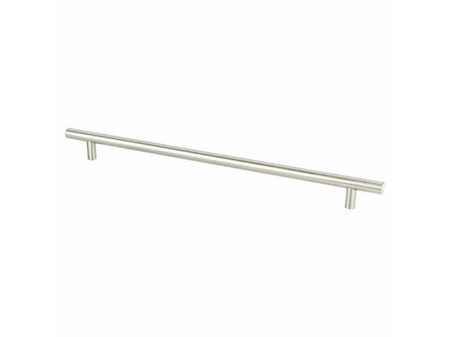 Berenson 1128-2-P Nickel Tempo 11-3/8' Center to Center Bar Cabinet Pull
