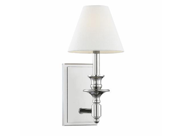 Savoy House 9-0700-1 Nickel Washburn Single Light 15'H Wall Sconce