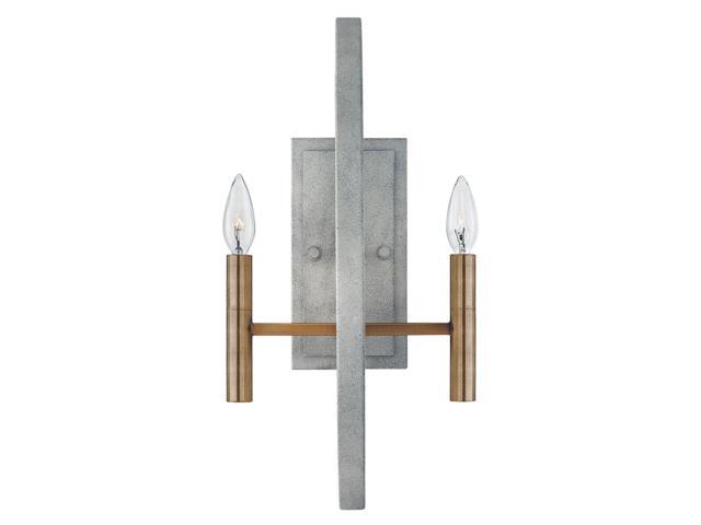 Hinkley Lighting 3460 Grey Euclid 2-Light 20'H Wall Sconce
