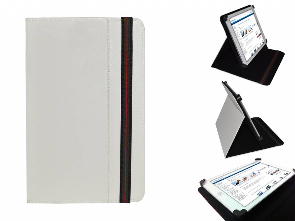 Uniek Hoesje Voor De Iconbit Nettab Sky Net Nt 0701s | Multi-stand Cover | Wit | Iconbit