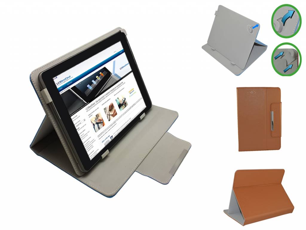 Iconbit Nettab Sky Net Nt 0701s Hoesje | Diamond Class Case | Bruin | Iconbit