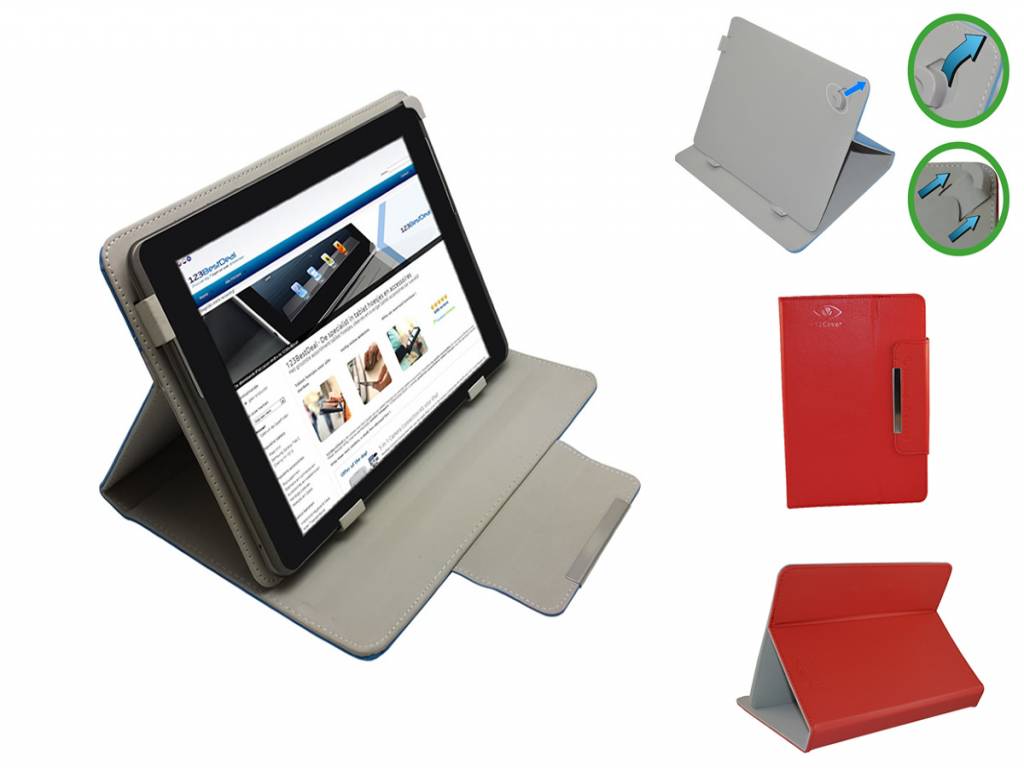 Iconbit Nettab Sky Net Nt 0701s Hoesje | Diamond Class Case | Rood | Iconbit