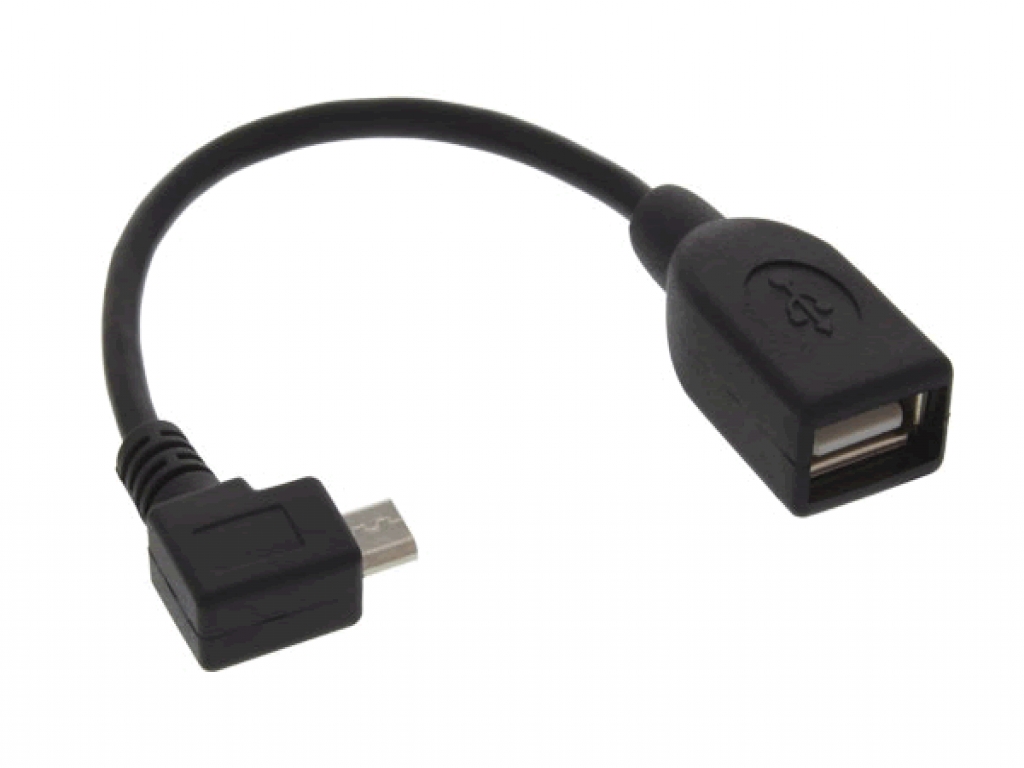 Micro > USB OTG Kabel Voor Iconbit Nettab Sky Net Nt 0701s  | Zwart | Iconbit