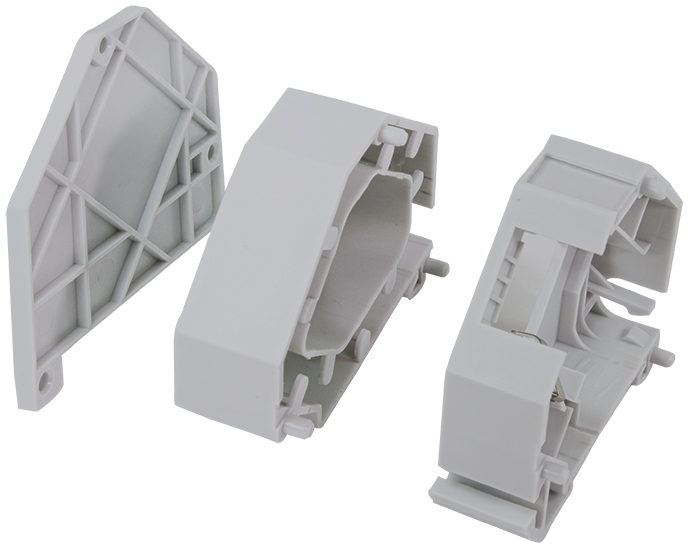 LogiLink DIN Rail Mounting Adapter for Fiber Couplers. Stackable