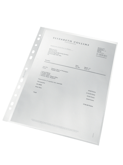Leitz Recycle A4 Pocket A4, Clear - Pack of 25 47913003