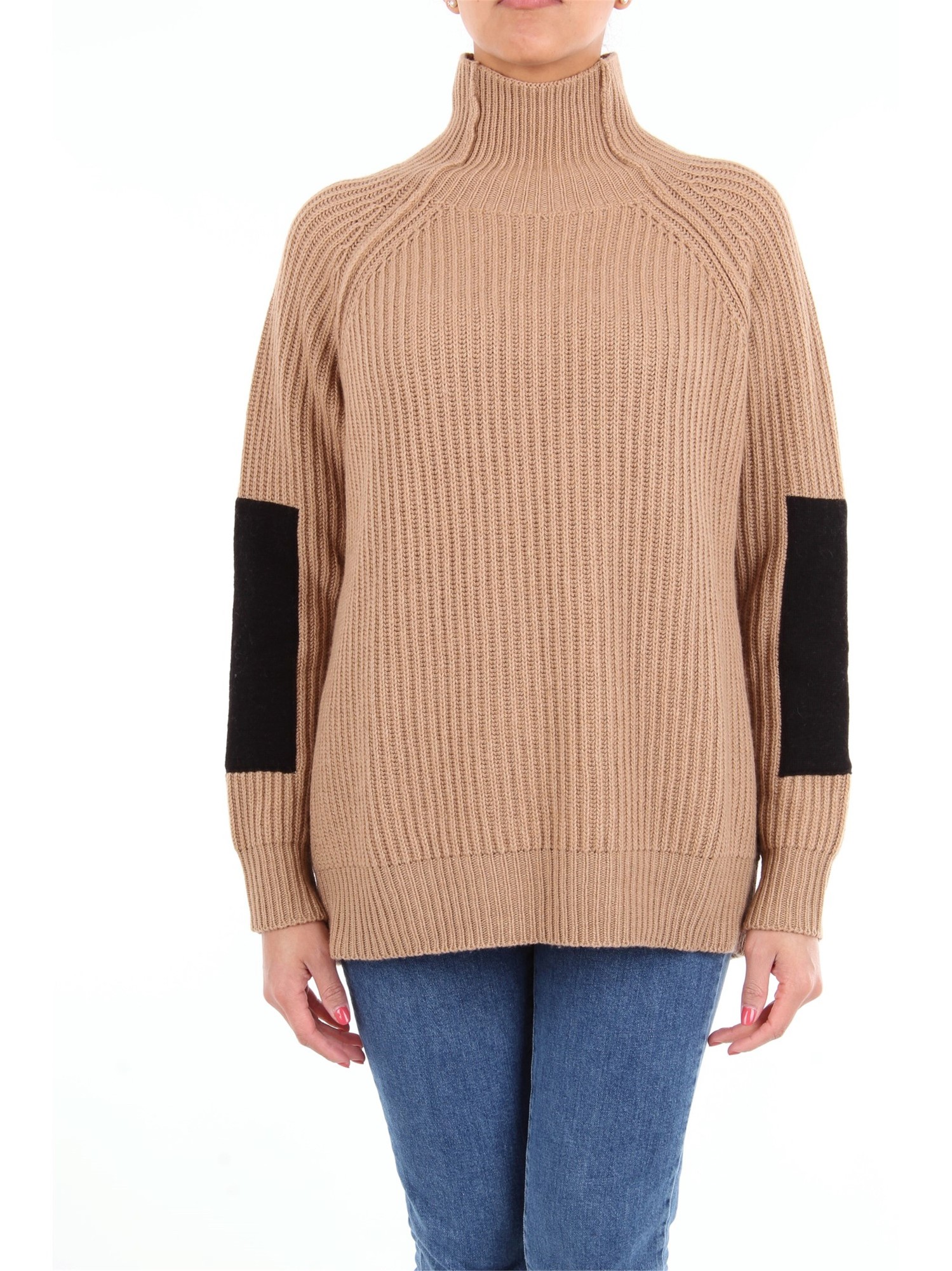 BE BLUMARINE High Neck Women Camel