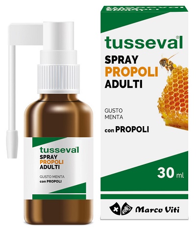 Tusseval Gola Propoli Spray per Adulti 30 Ml