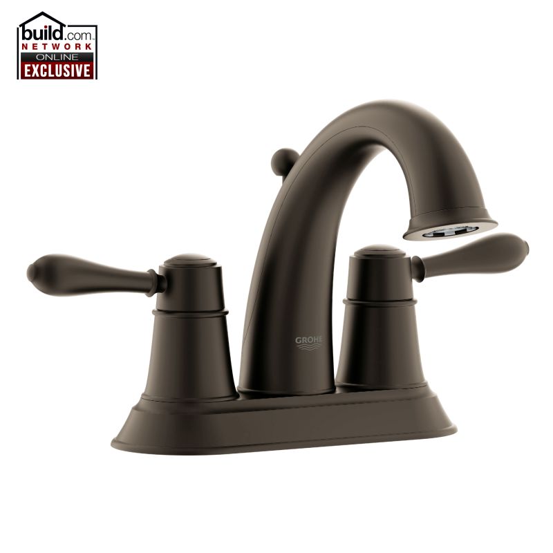 Grohe 20 424 Fairborn Centerset Bathroom Faucet with SilkMoveÂ® - Free Metal Pop-