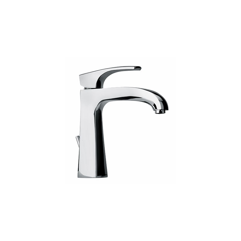 Fortis 8921100 San Marco Single Hole Bathroom Faucet - Free Metal Pop-up Drain Assembly with Purchase Polished Chrome Faucet Bathroom Sink Faucets