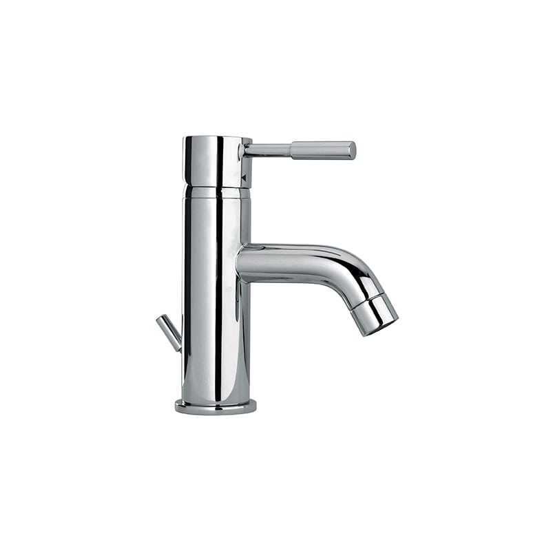Fortis 7821100 Milano Single Hole Bathroom Faucet - Free Metal Pop-up Drain Asse Polished Chrome Faucet Single Handle