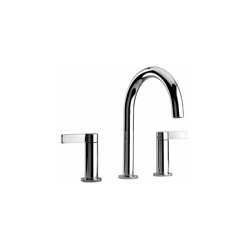 Fortis 9221400 Brera Widespread Bathroom Faucet - Free Pop-up Drain Assembly Wit Polished Chrome