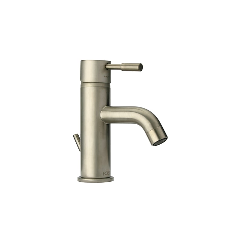 Fortis 7821100 Milano Single Hole Bathroom Faucet - Free Metal Pop-up Drain Asse Brushed Nickel Faucet Single Handle