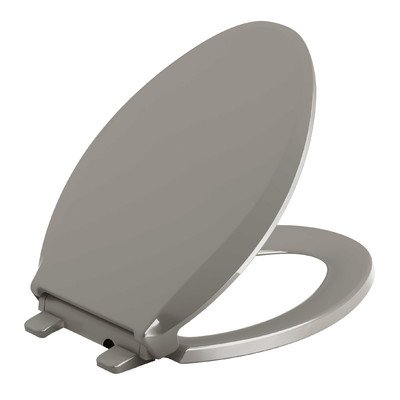 KOHLER K-4888-K4 Cachet Nightlight Quiet-Close with Grip-Tight Bumpers Elongated Toilet Seat, Cashmere
