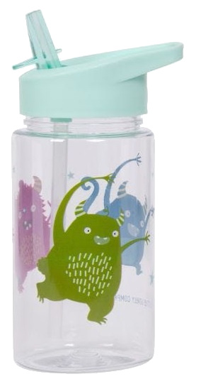A Little Lovely Company Drinkfles Monsters Junior 450 Ml Mint/transparant