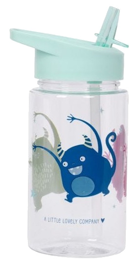 A Little Lovely Company Drinkfles Monsters Junior 450 Ml Mint/transparant thumbnail