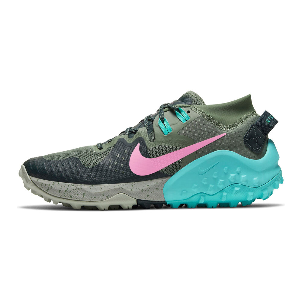 Nike Womens Wildhorse 6 Trail Running Hiking Shoes Green 10 Medium (B M) thumbnail
