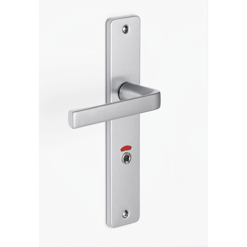 Ensemble KAZA - Plaque 220 X 42 Mm - Entraxe De Fixation 195 Mm - Argent - 1364/6331 CONDAMNATION - VACHETTE