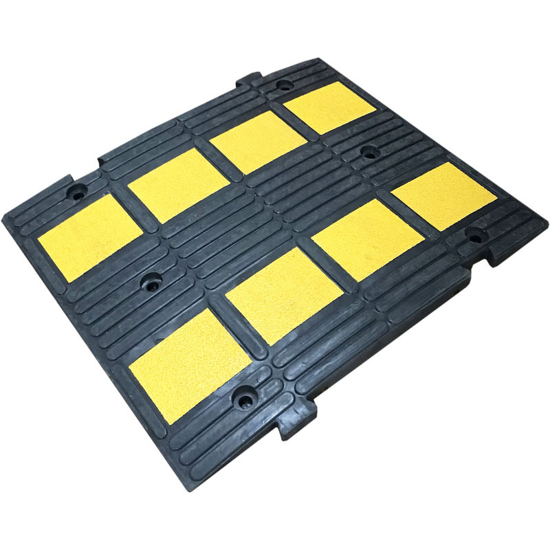 Coussin De Ralentissement Safety VISO - Noir Et Jaune - 600 X 500 X 30 Mm - 25/30 Km - SAFETY30