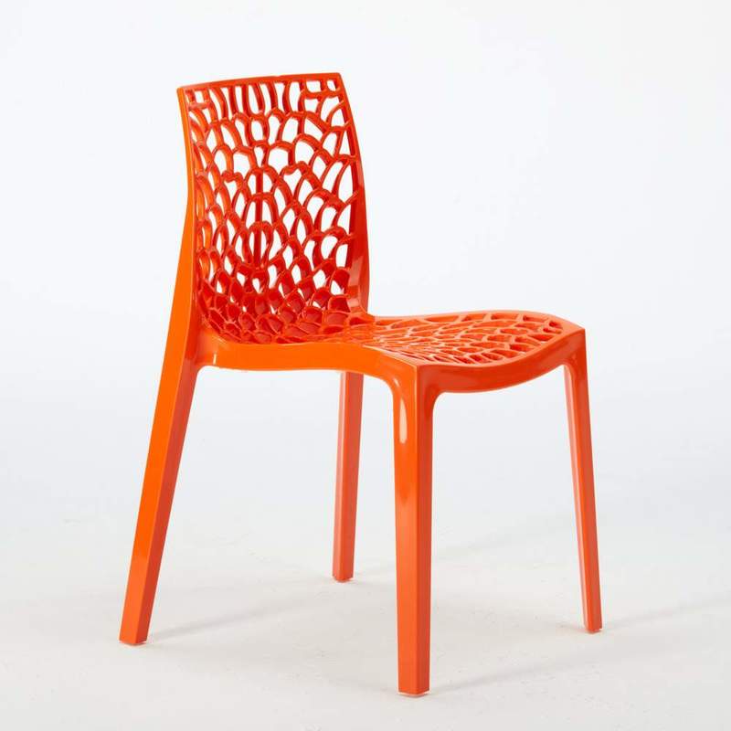 22 Chaises GRUVYER Grand Soleil Nid D'abeille Colorées Promo Prix Stock | Orange