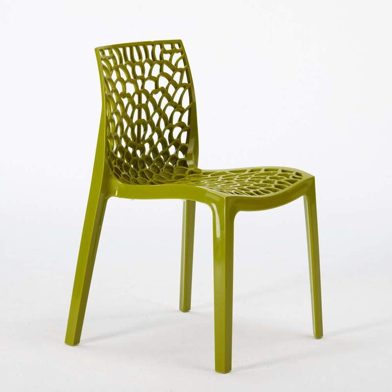 22 Chaises GRUVYER Grand Soleil Nid D'abeille Colorées Promo Prix Stock | Anis Vert
