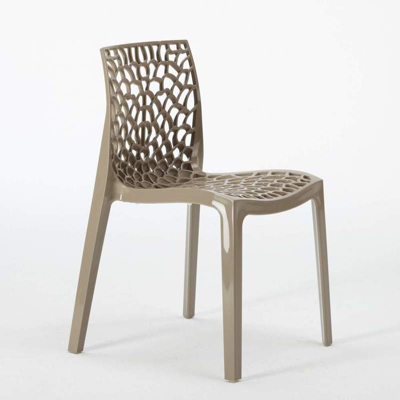 22 Chaises GRUVYER Grand Soleil Nid D'abeille Colorées Promo Prix Stock | Beige Juta