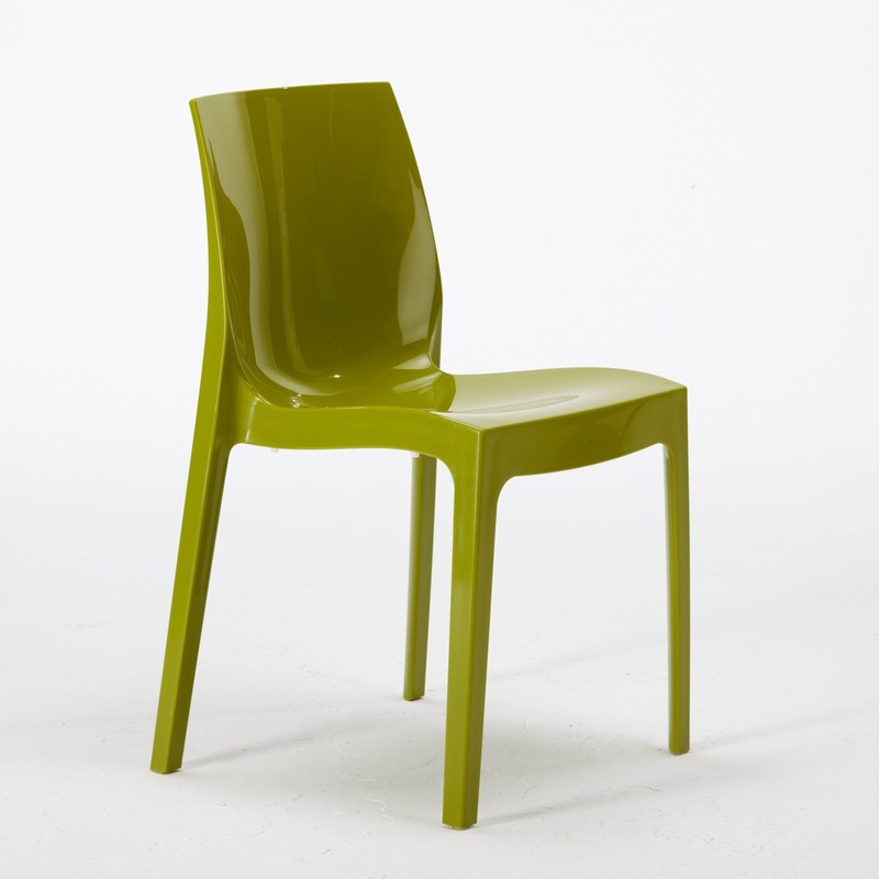 18 Chaises ICE Grand Soleil Polypropylène Restaurant Promo Offre Stock | Vert