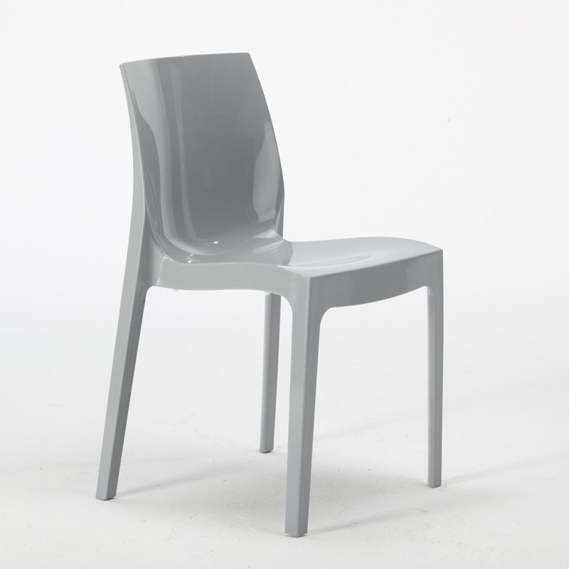 18 Chaises ICE Grand Soleil Polypropylène Restaurant Promo Offre Stock | Gris
