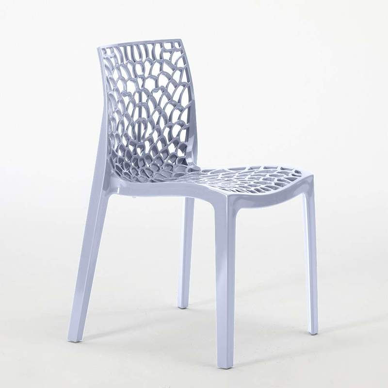 22 Chaises GRUVYER Grand Soleil Nid D'abeille Colorées Promo Prix Stock | Bleu Ciel