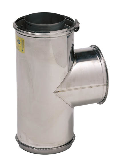 Té Isolé a 90° Inox316/galva O153-200 - TEN