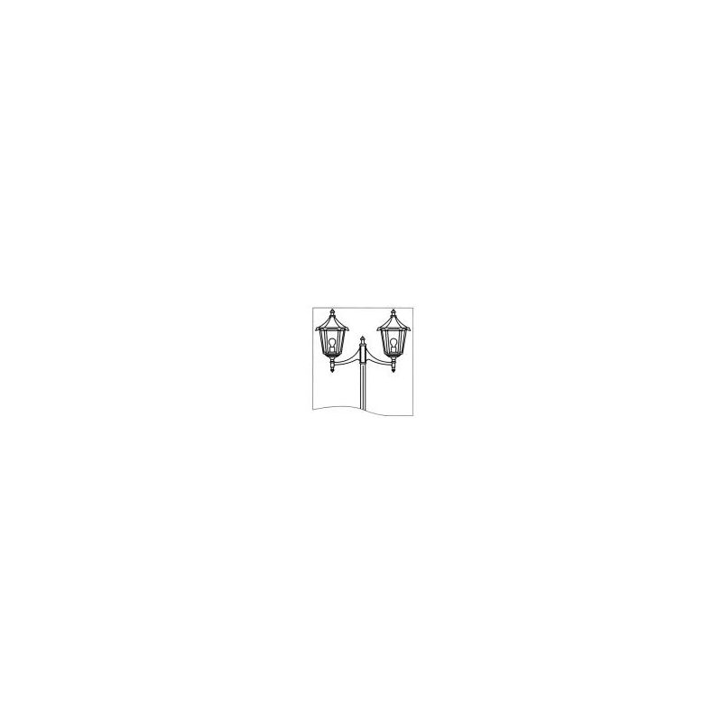 Aric - MONACO -Lant.+Mat IP43 IK02 Blanc E27 2x100W Max. Lampe Non Incl. Haut.2,55m 3070
