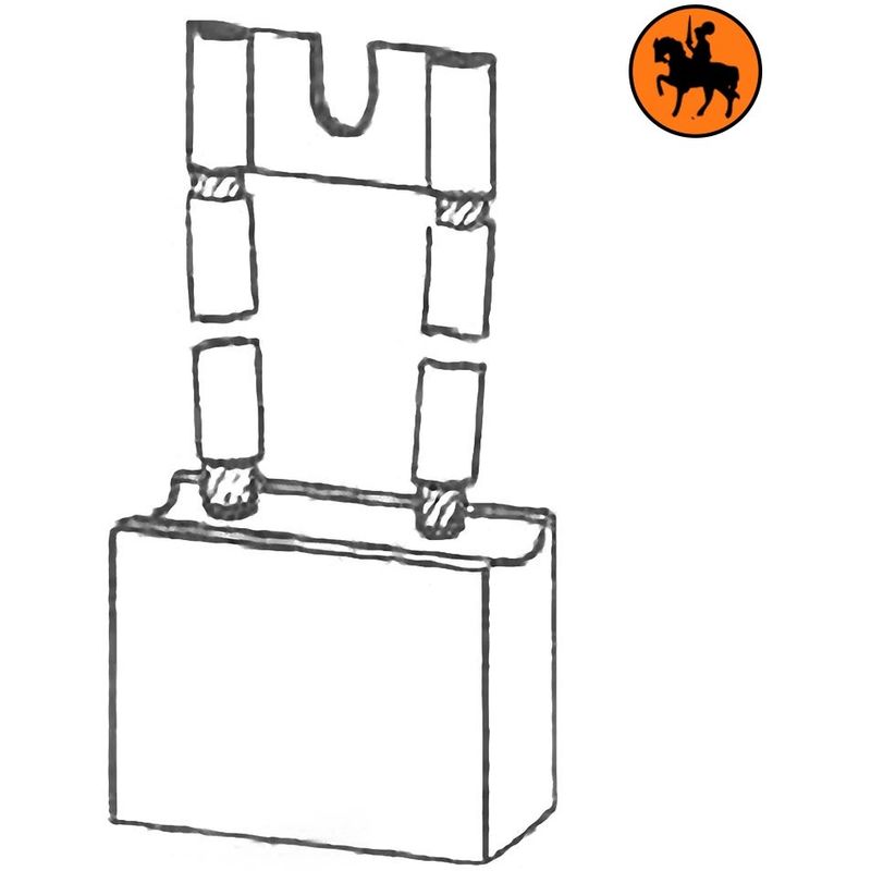 Ensemble De 4 Balais De Charbon HYSTER 2564/ 316621 12,5x40x45mm