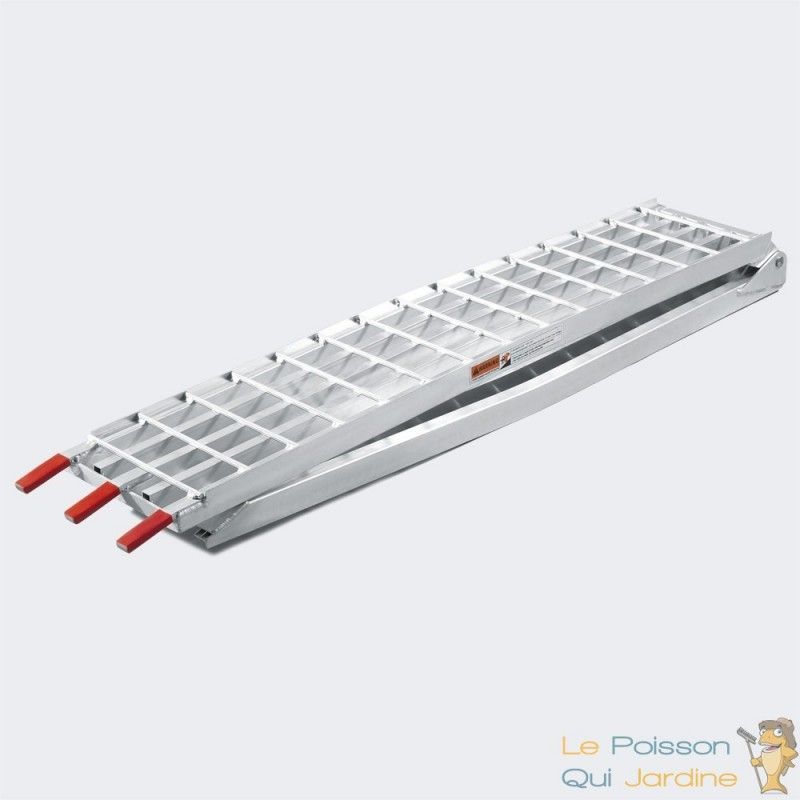 Www.lepoissonquijardine.fr - Rampe De Chargement Pliable Quad - Tracteur- Voiture - 310 Cm 540 Kg