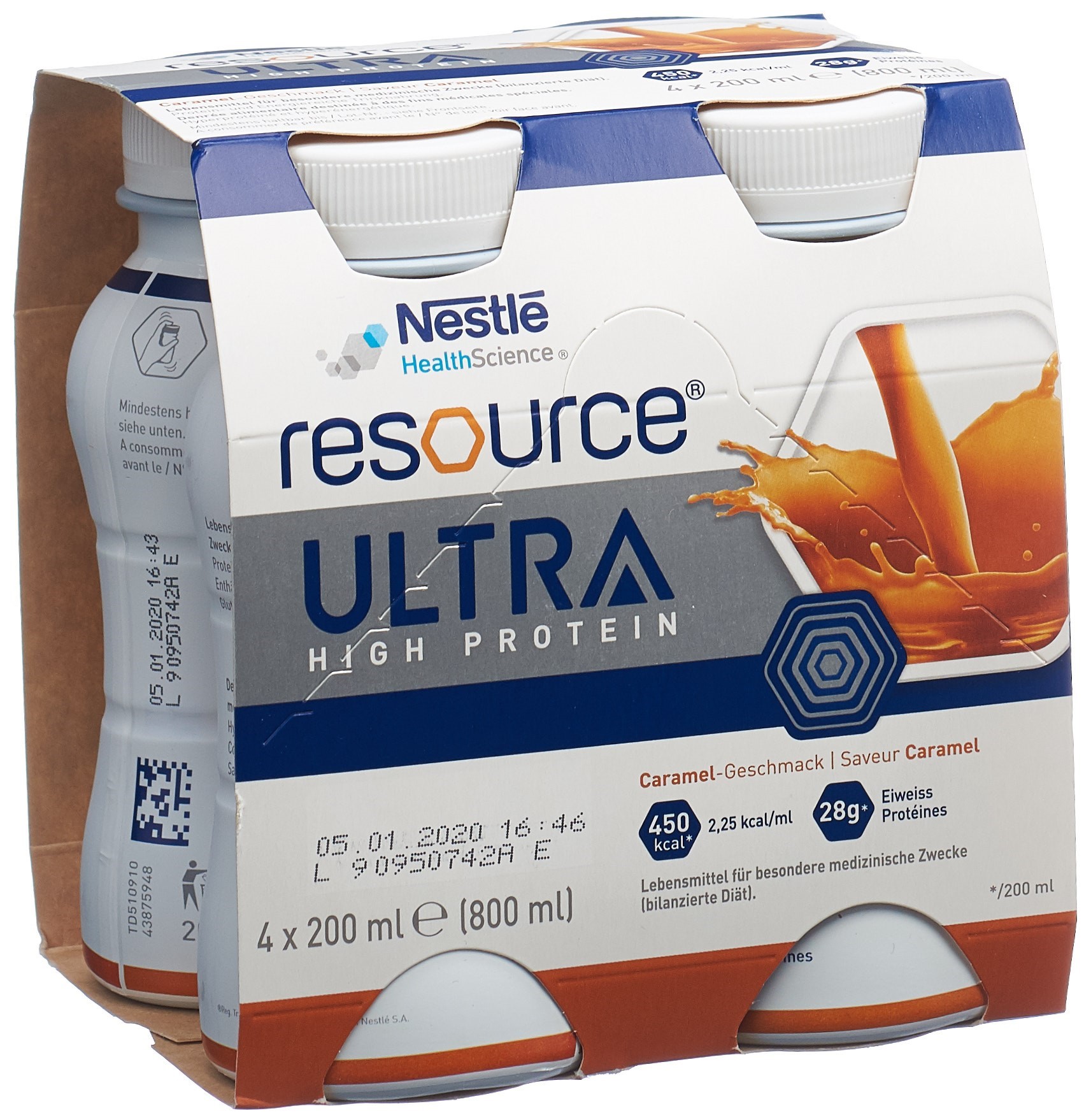Resource Ultra High Protein Caramel (4x200 Ml)