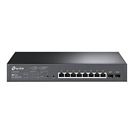 TP-Link SG2210MP 10-Port Gigabit Smart Switch with 8-Port PoE+ 1xFan 14.9Mpps Support Omada SDN, 802.1p CoS/DSCP QOS, IGMP Snoop Rack Mountable SG2210