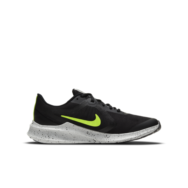 Nike Downshifter 10 VIZ Hardloopschoen Voor Kids - Zwart thumbnail