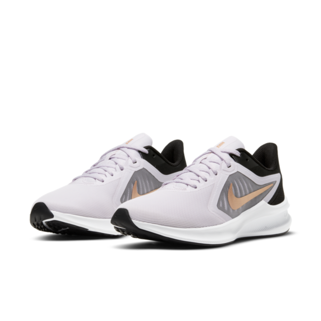 Nike Women's Downshifter 10 Running Shoes (Pink/Copper/Black) - Size 5.0 M thumbnail