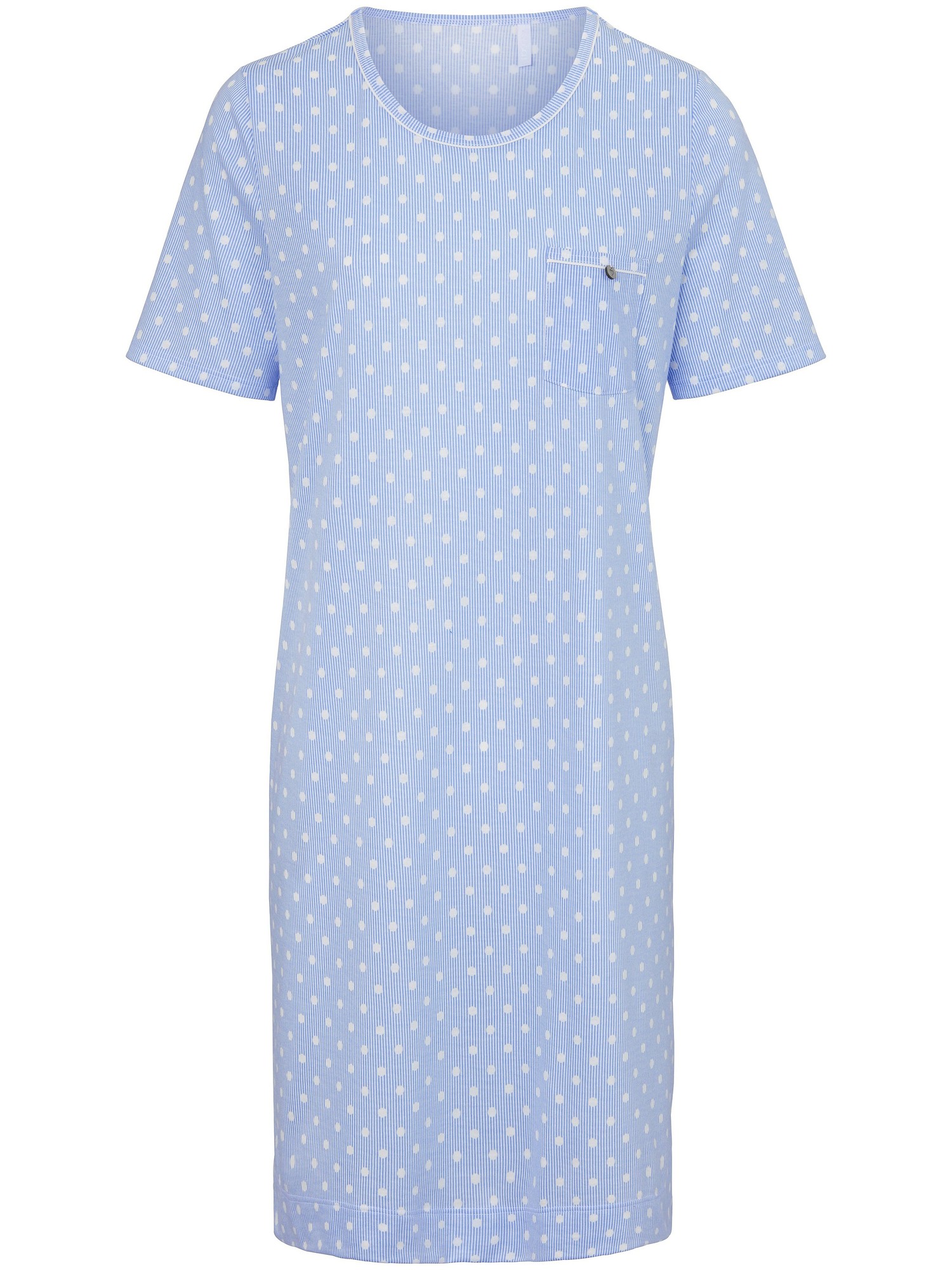 La Chemise Nuit 100% Coton  Rösch Bleu Taille 44