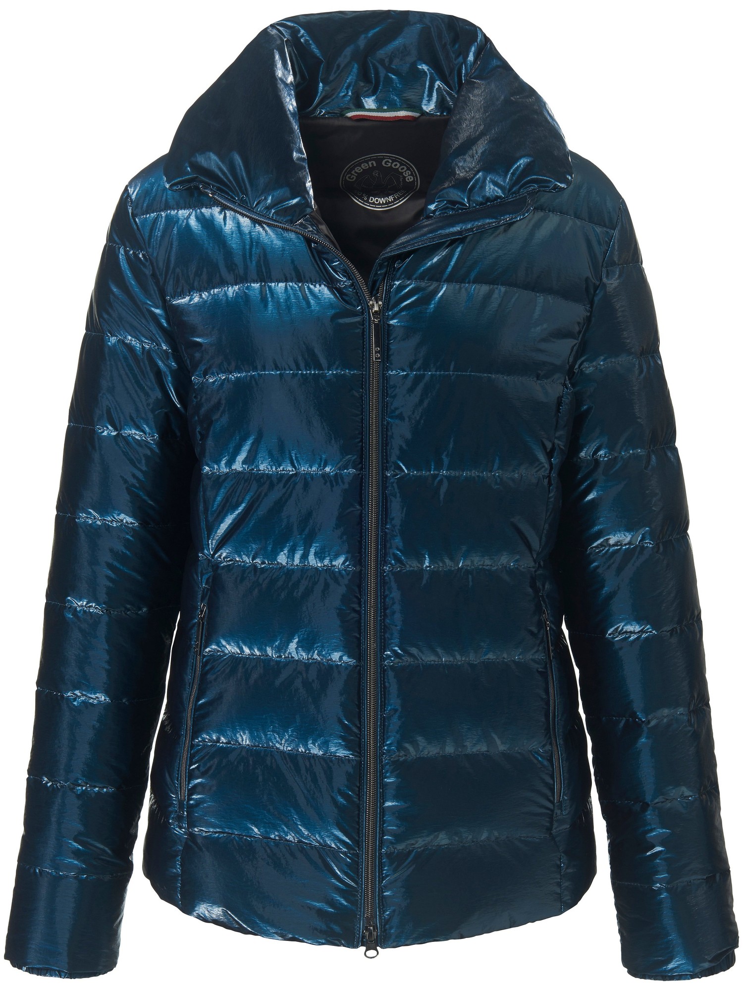 La Veste Brillante 100% Végan  Green Goose Bleu Taille 46 thumbnail