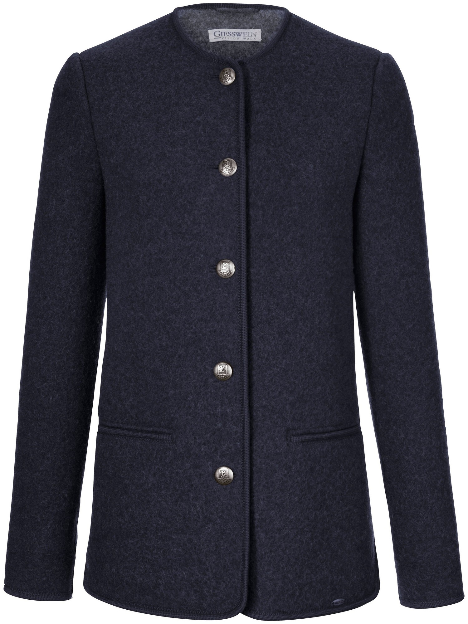 La Veste 100% Laine Vierge  Giesswein Bleu Taille 38