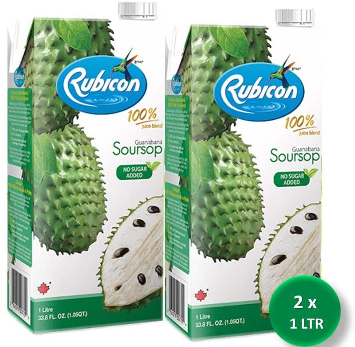 Rubicon Guanabana Juice Drink No Sugar Added 1L Pack of 2