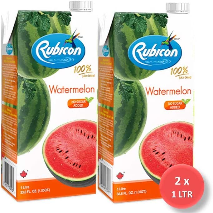 Rubicon Watermelon Juice Drink No Sugar Added 1 Ltr Pack of 2